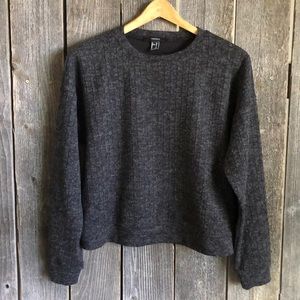 Charcoal ribbed sweater forever 21 medium